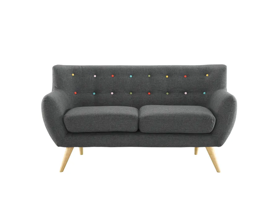 Remark Upholstered Fabric Loveseat