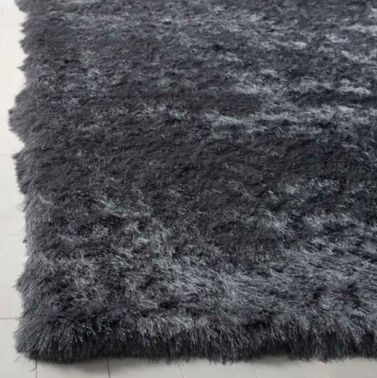 PARIS SHAG Grey 2'-3' X 8' Runner Rug