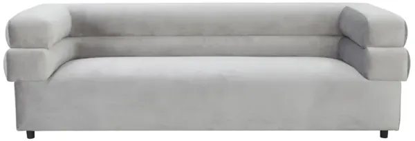 Elsa Light Grey Velvet Sofa by Inspire Me! Home D�cor