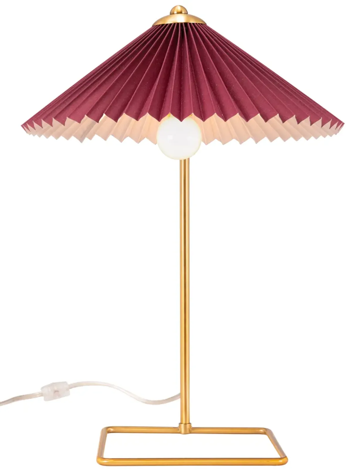 Charo Table Lamp Red & Gold