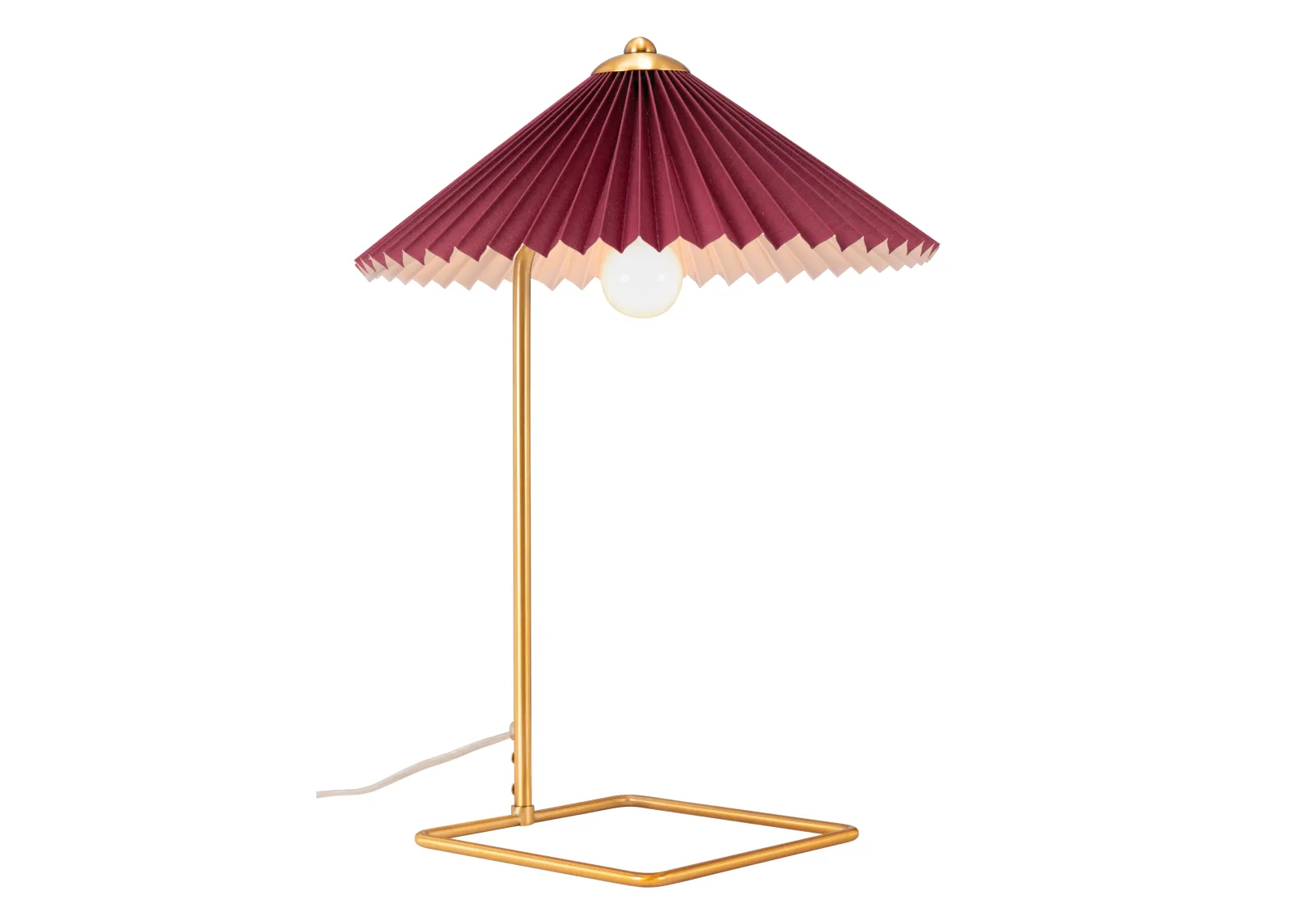 Charo Table Lamp Red & Gold