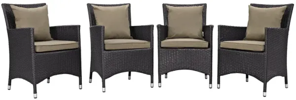Convene 4 Piece Outdoor Patio Dining Set