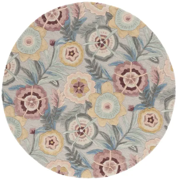 BELLAGIO Hand Tufted 6' x 6' Round area rug
