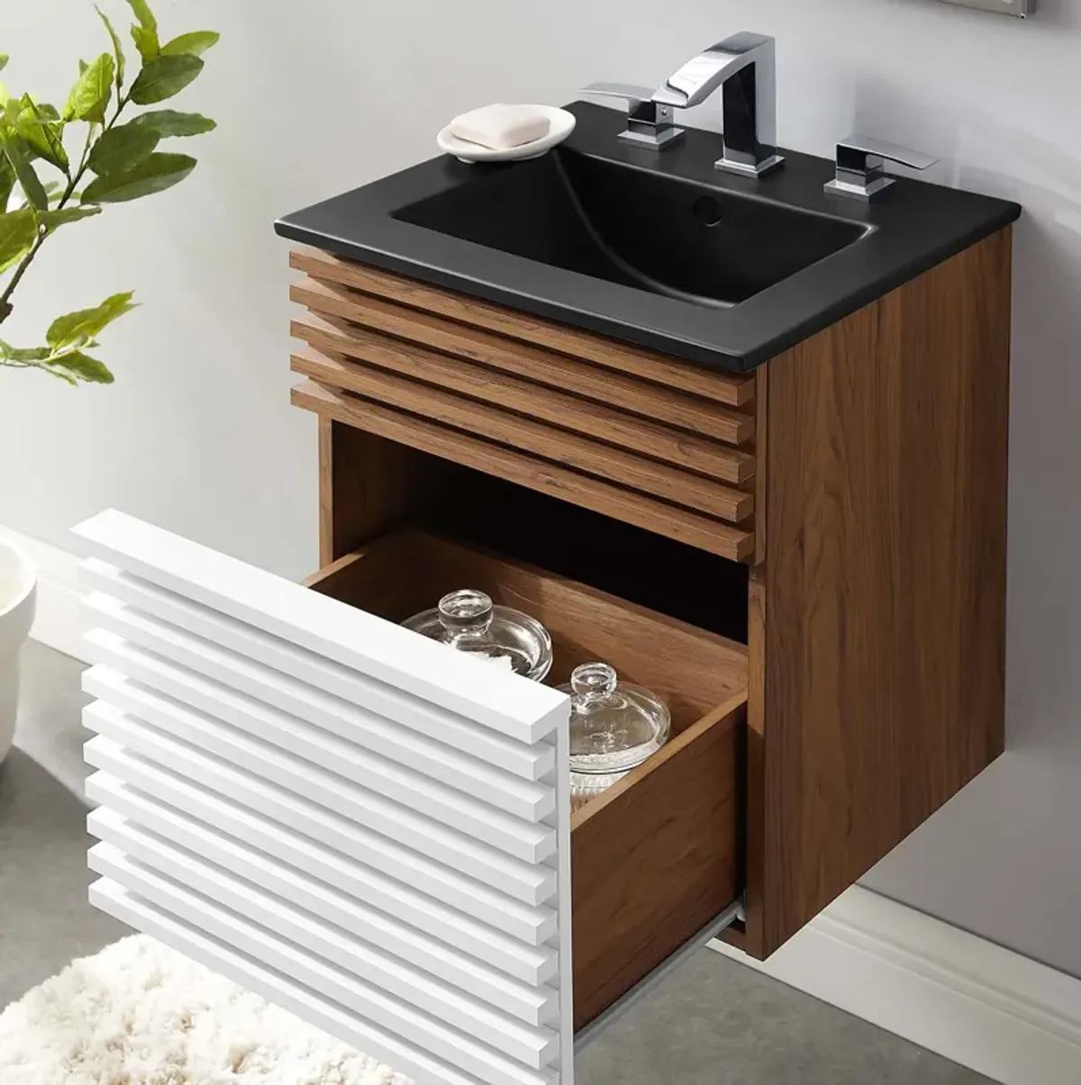 Render 18" Wall-Mount Bathroom Vanity