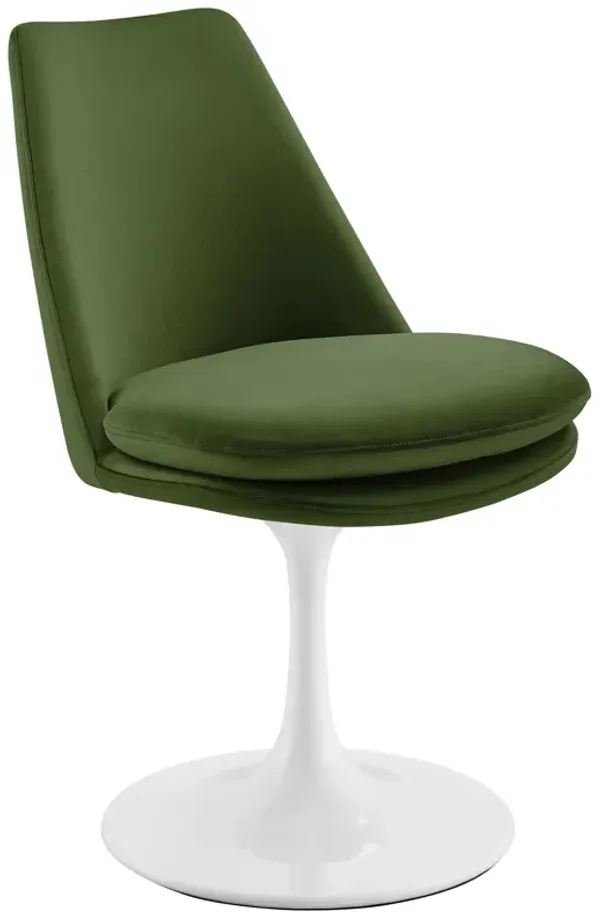 Lippa Swivel Dining Performance Velvet Side Chair by Modway