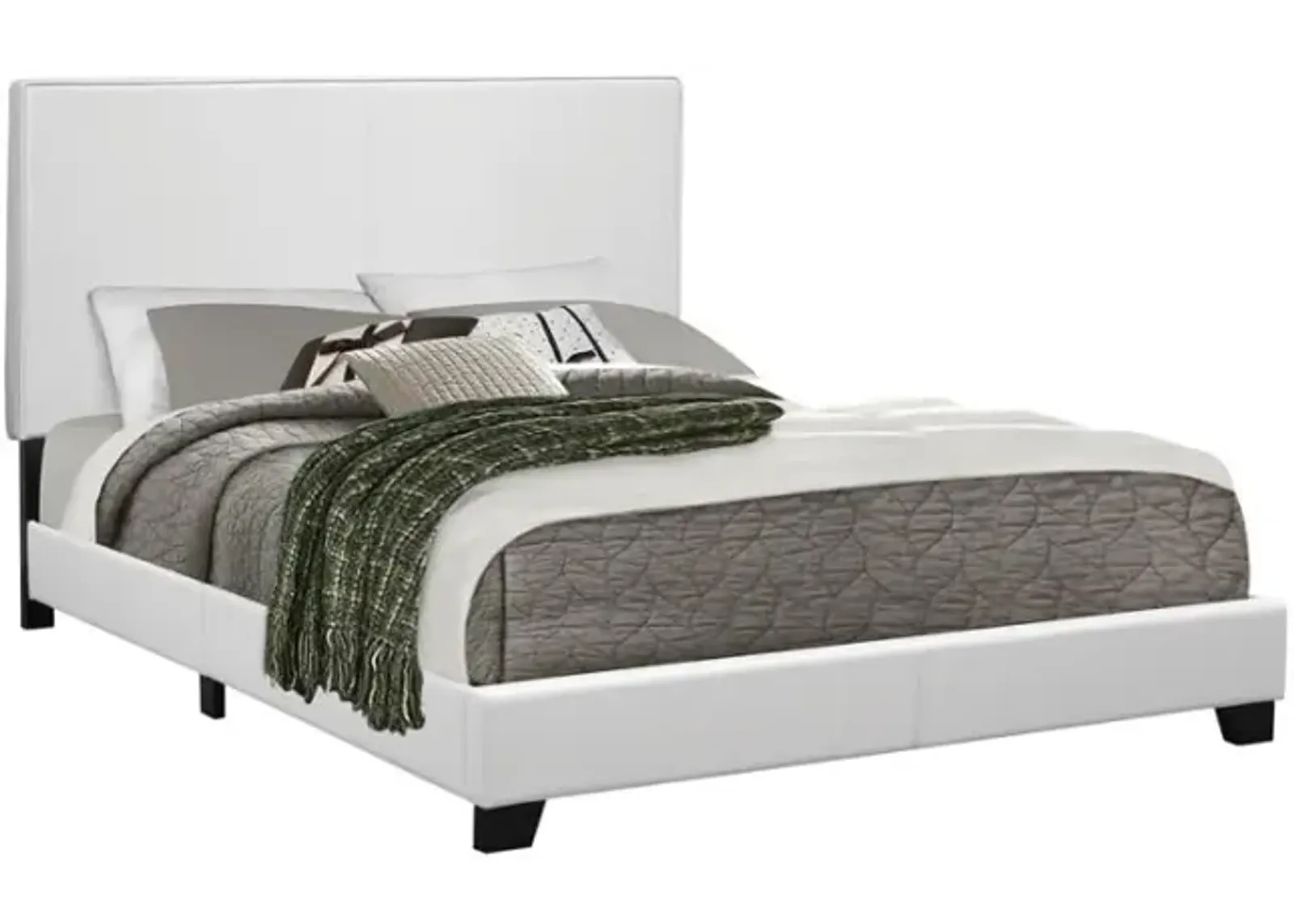 Aarav Full Upholstered Bed White