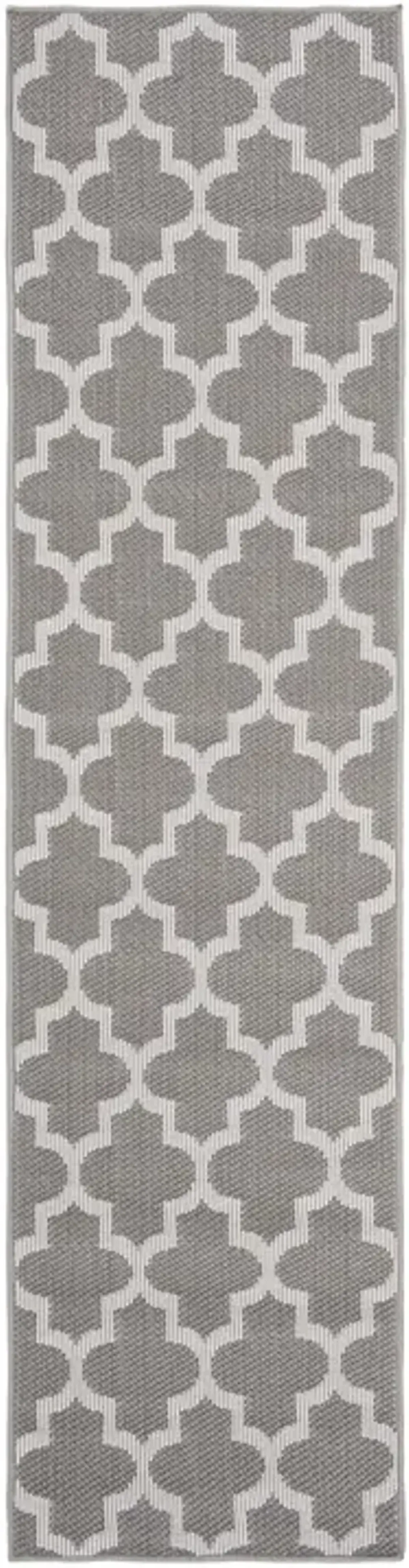 Safavieh BERMUDA 800 Collection BMU804F-28 Grey / Ivory 2' X 8'