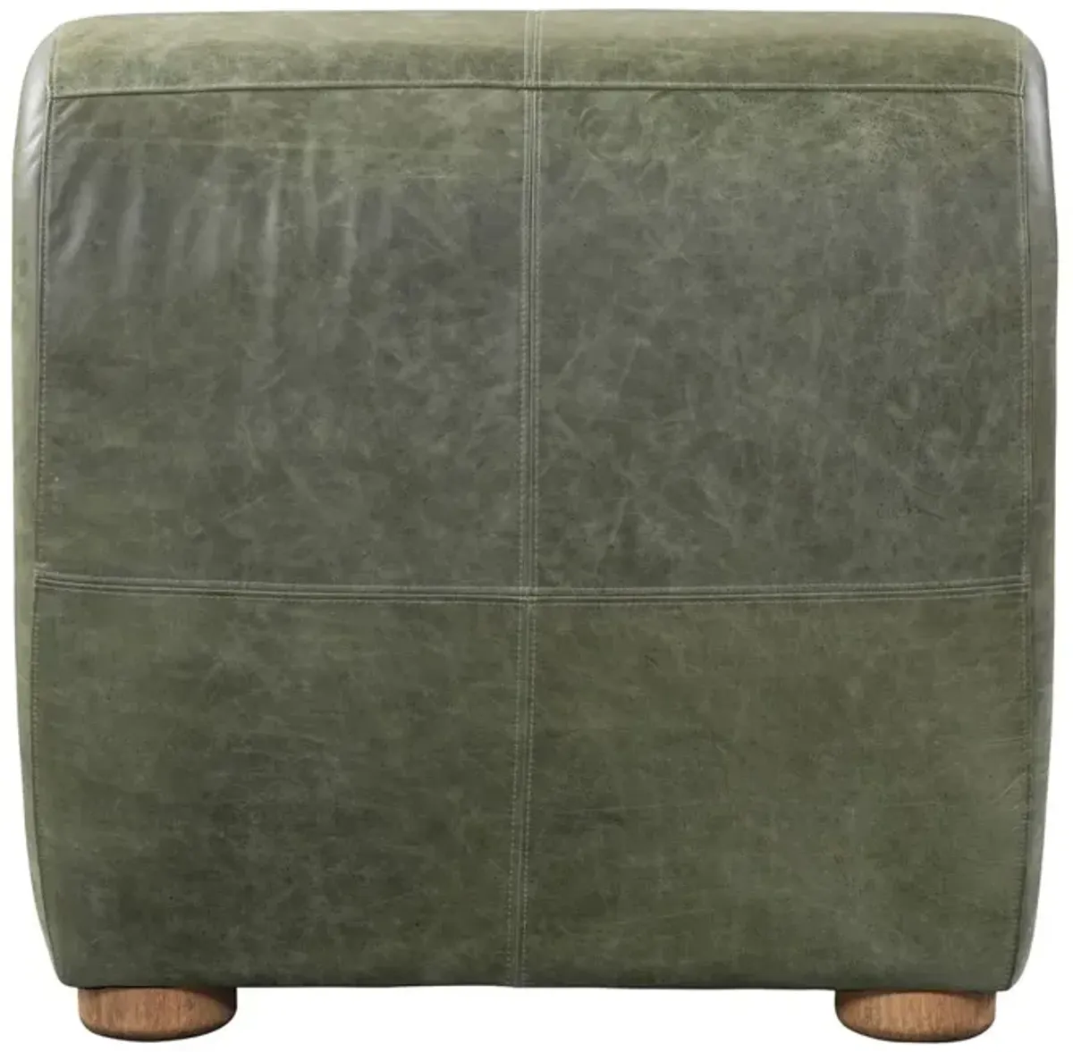 Arcadia Accent Chair Green Leather