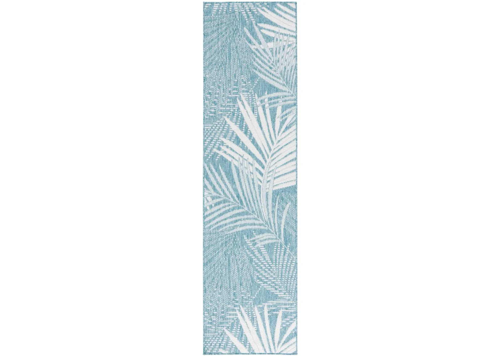 BEACH HOUSE 264 AQUA  2'-2' x 8' Runner Rug