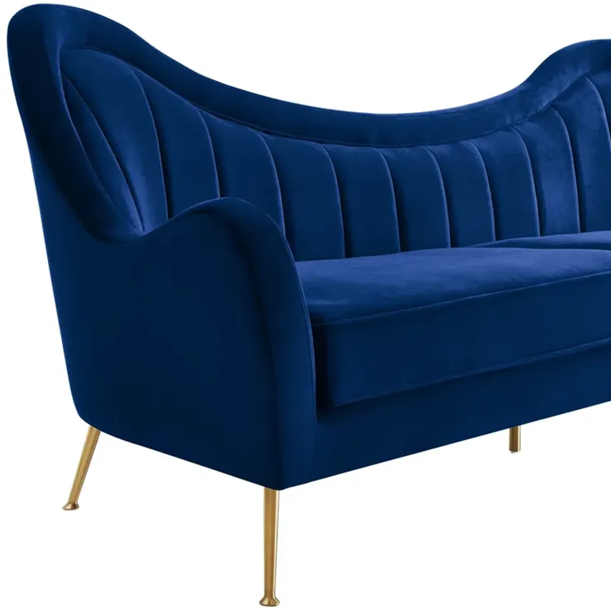 Cheshire Channel Tufted Performance Velvet Sofa