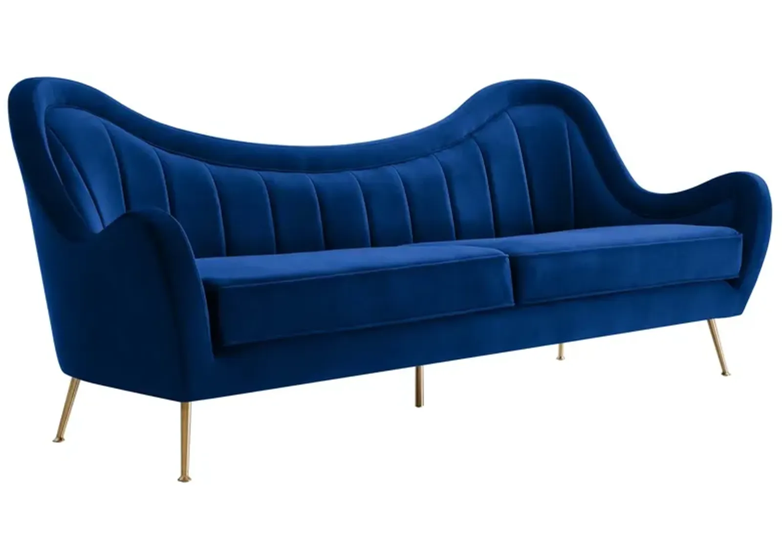 Cheshire Channel Tufted Performance Velvet Sofa