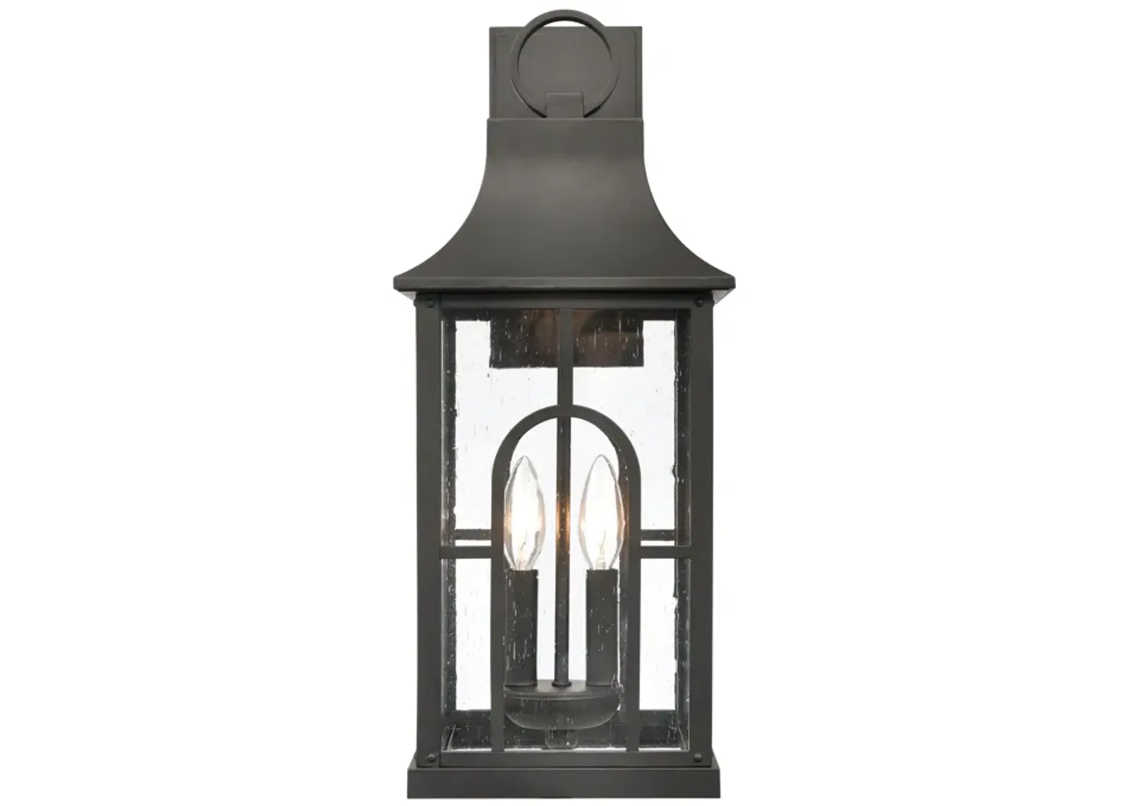 Triumph 21" High 2-Light Outdoor Sconce - Textured Black