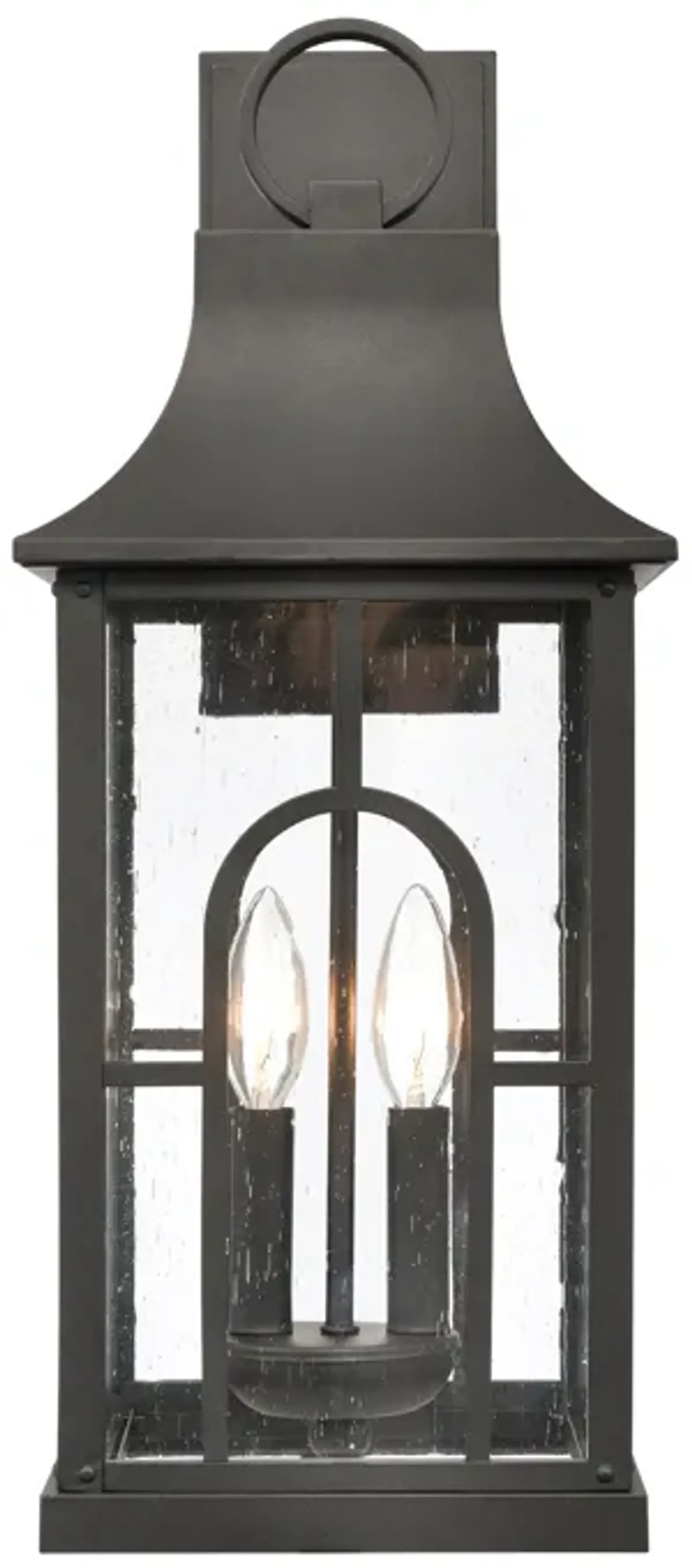 Triumph 21" High 2-Light Outdoor Sconce - Textured Black