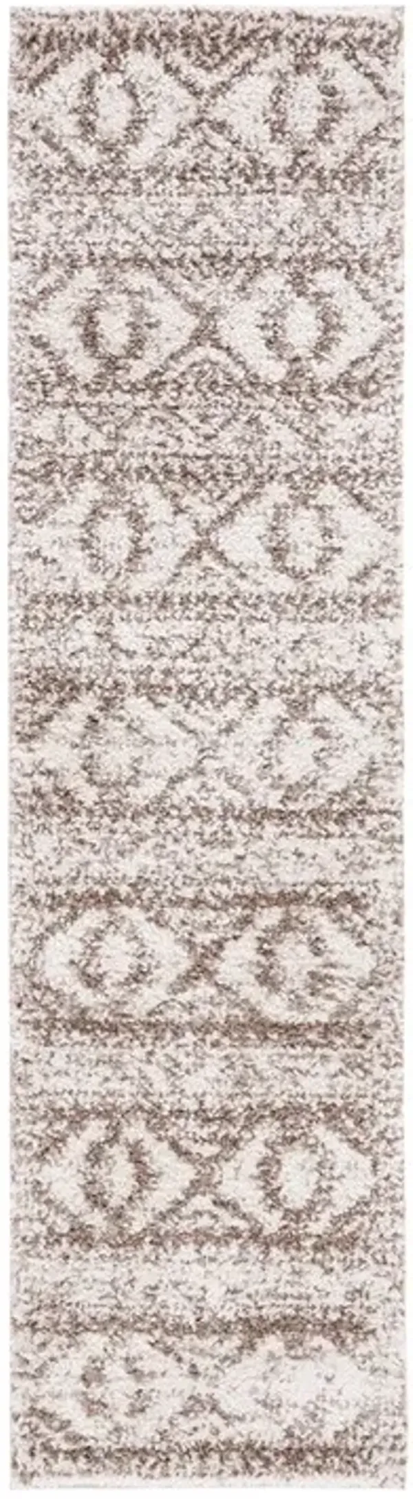 JERICHO SHAG 106 Beige 2'-2' X 8' Runner Rug