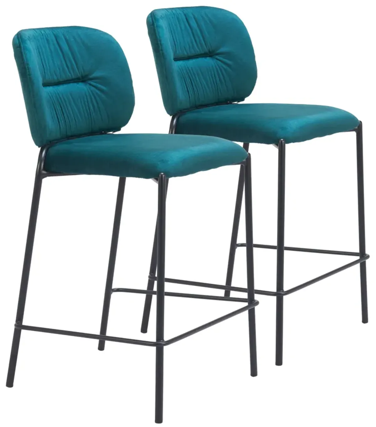 Plat Counter Stool (Set of 2) Green