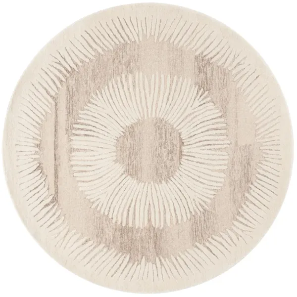 EBONY Hand Tufted 6' x 6' Round area rug