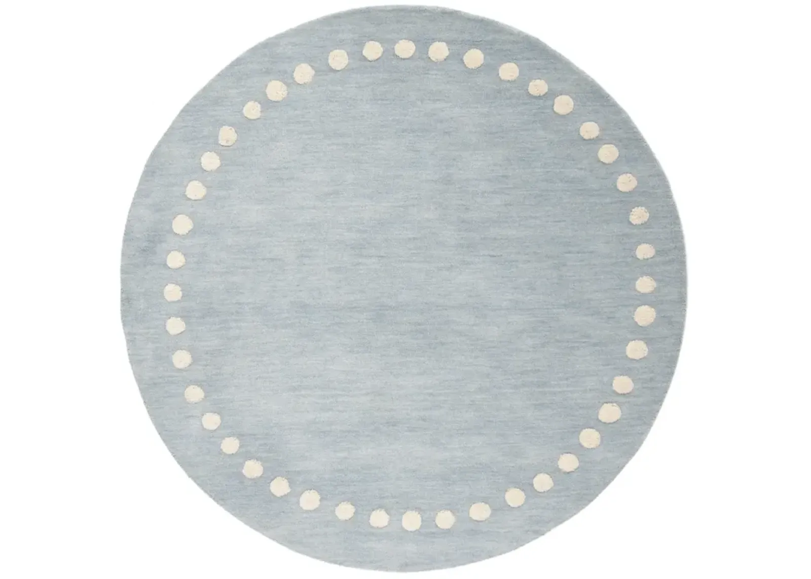 SAFAVIEH KIDS 802 BLUE  3' x 3' Round Round Rug