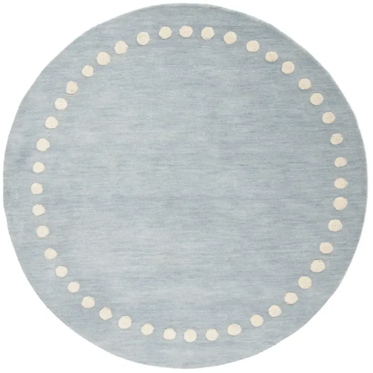 SAFAVIEH KIDS 802 BLUE  3' x 3' Round Round Rug