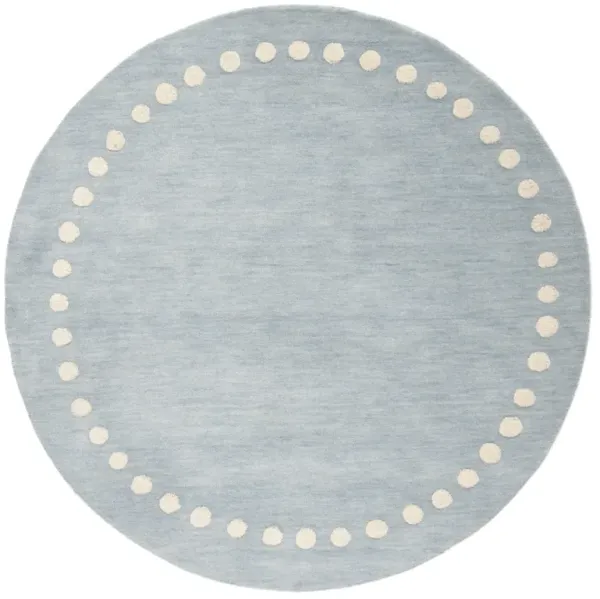 SAFAVIEH KIDS 802 BLUE  3' x 3' Round Round Rug