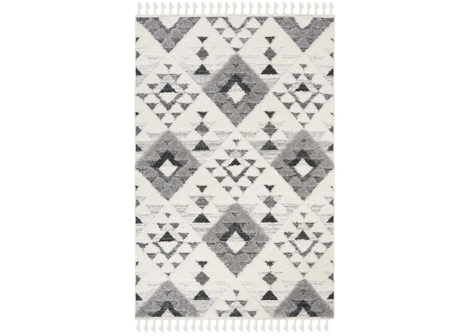 MOROCCAN TASSEL SHAG 688 IVORY  2' x 3' Accent Rug