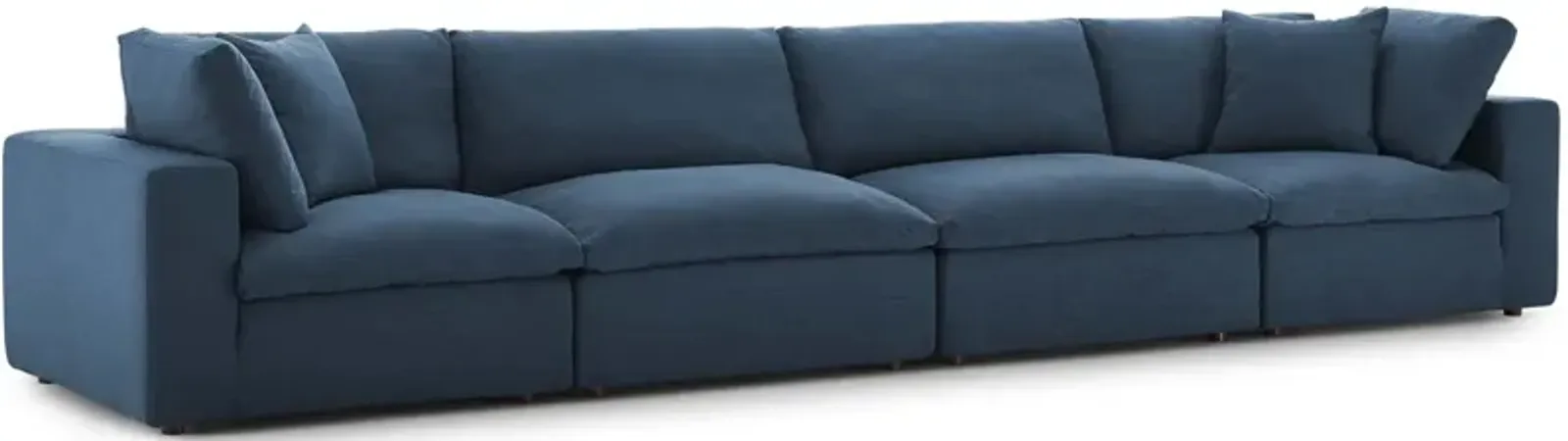 Commix Down Filled Overstuffed 4 Piece Sofa