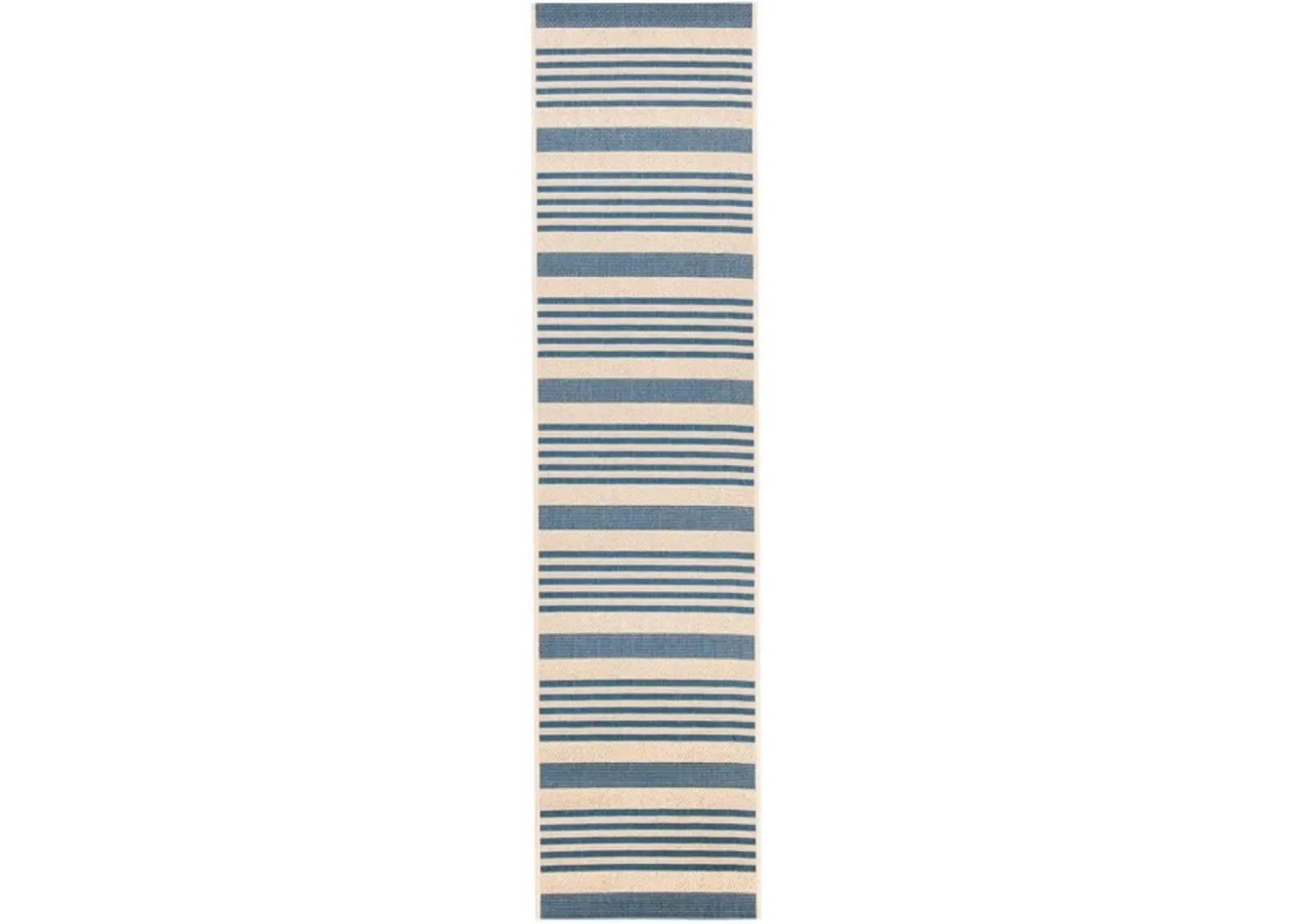 Safavieh BEACH HOUSE Collection BHS222M-214 Beige / Blue 2'-2" X 14'