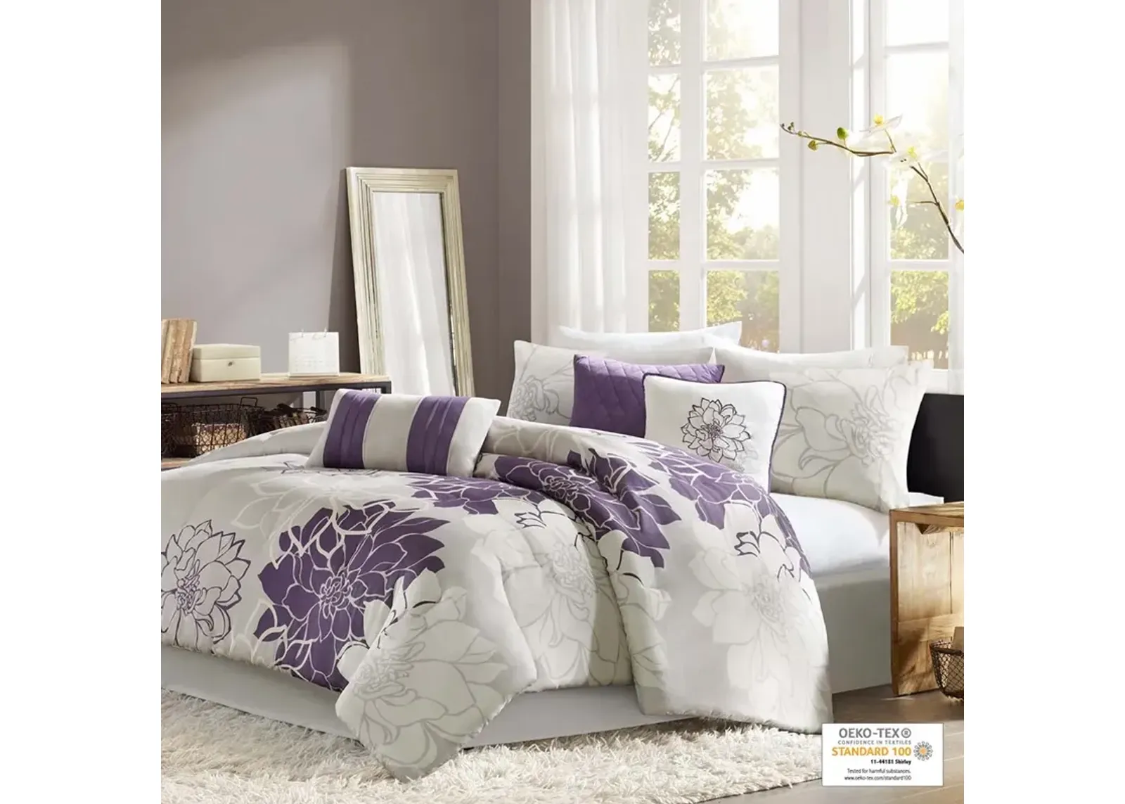 Madison Park Lola Purple Comforter Set