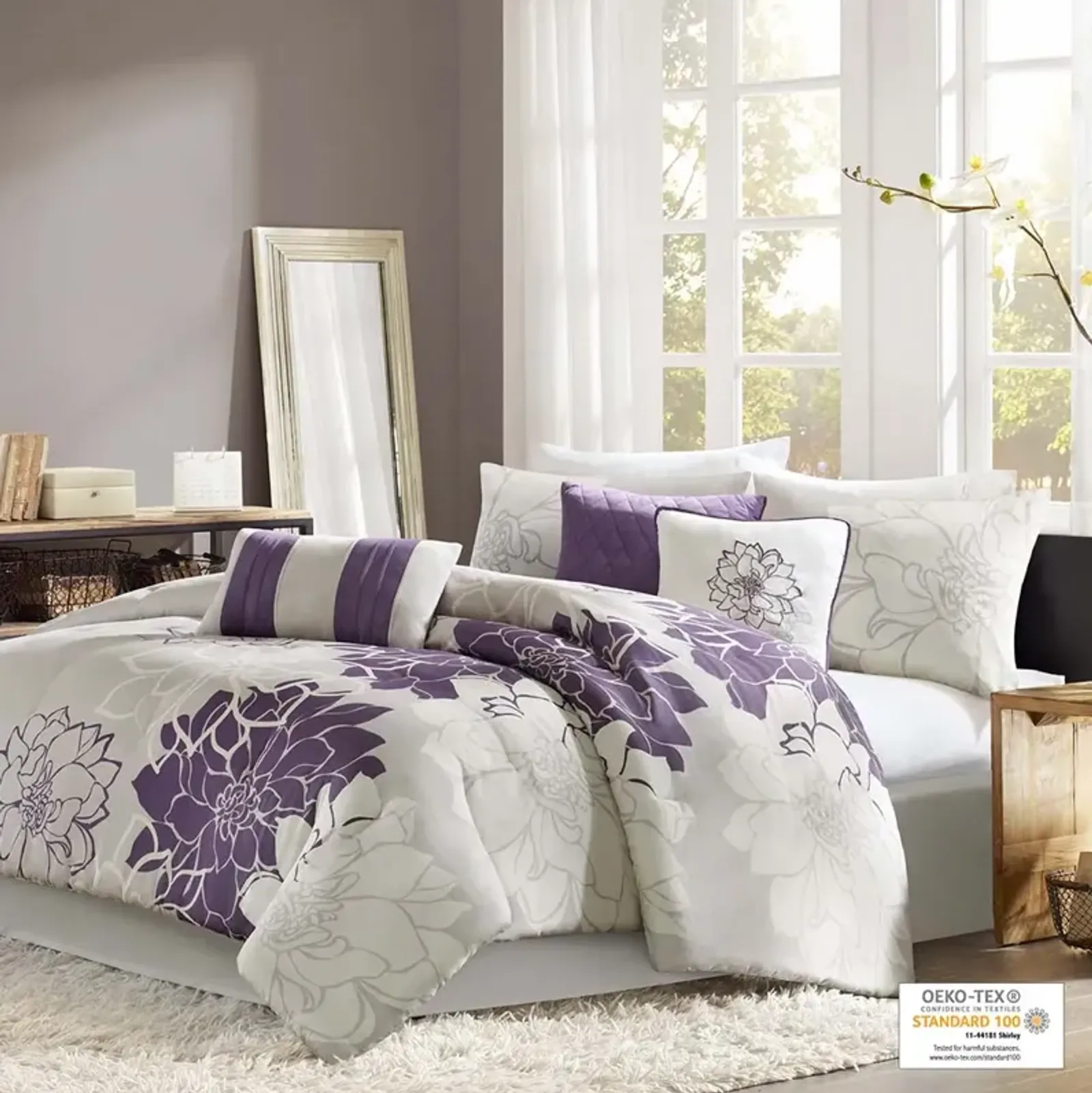 Madison Park Lola Purple Comforter Set