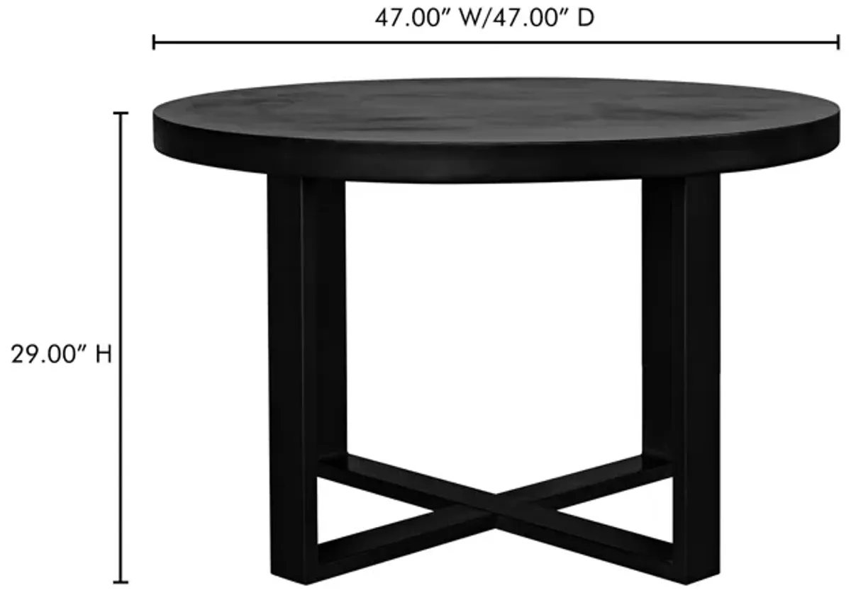 JEDRIK ROUND OUTDOOR DINING TABLE