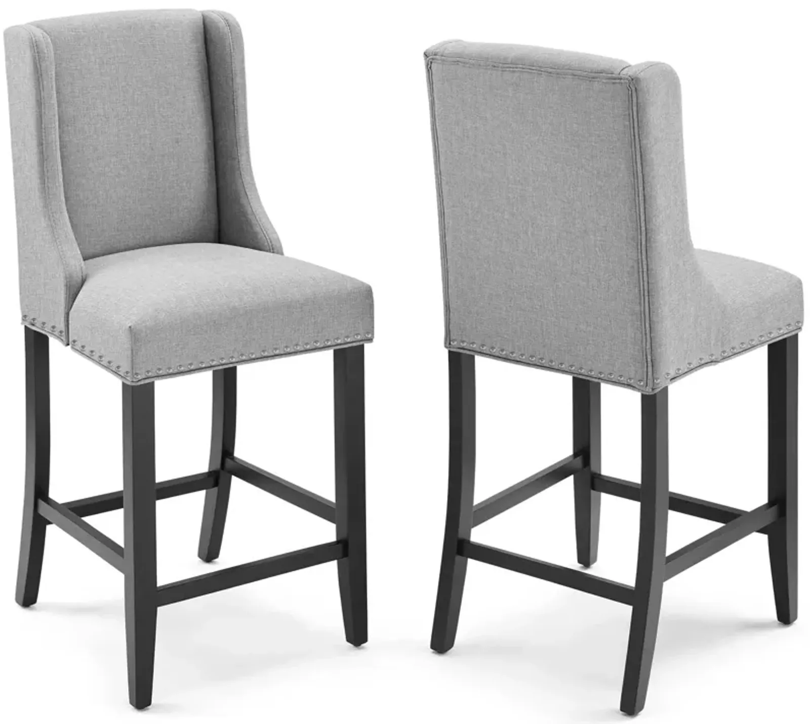 Baron Counter Stool Upholstered Fabric Set of 2