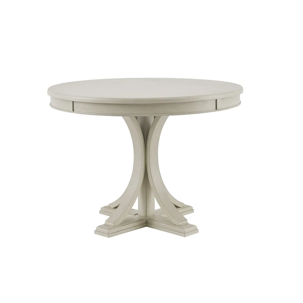 Madison Park Signature Helena Antique Cream Round Dining Table