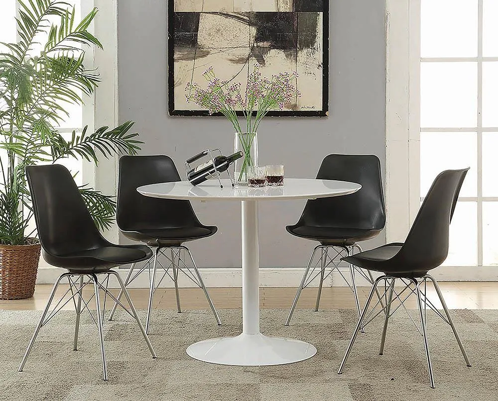 Lowry Round Dining Table White