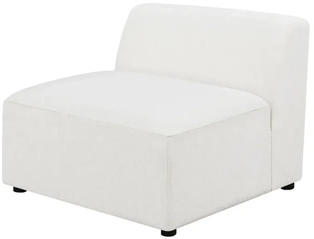 Deonte Upholstered Tight Back Armless Chair 