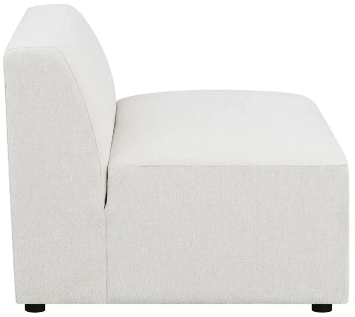 Deonte Upholstered Tight Back Armless Chair 