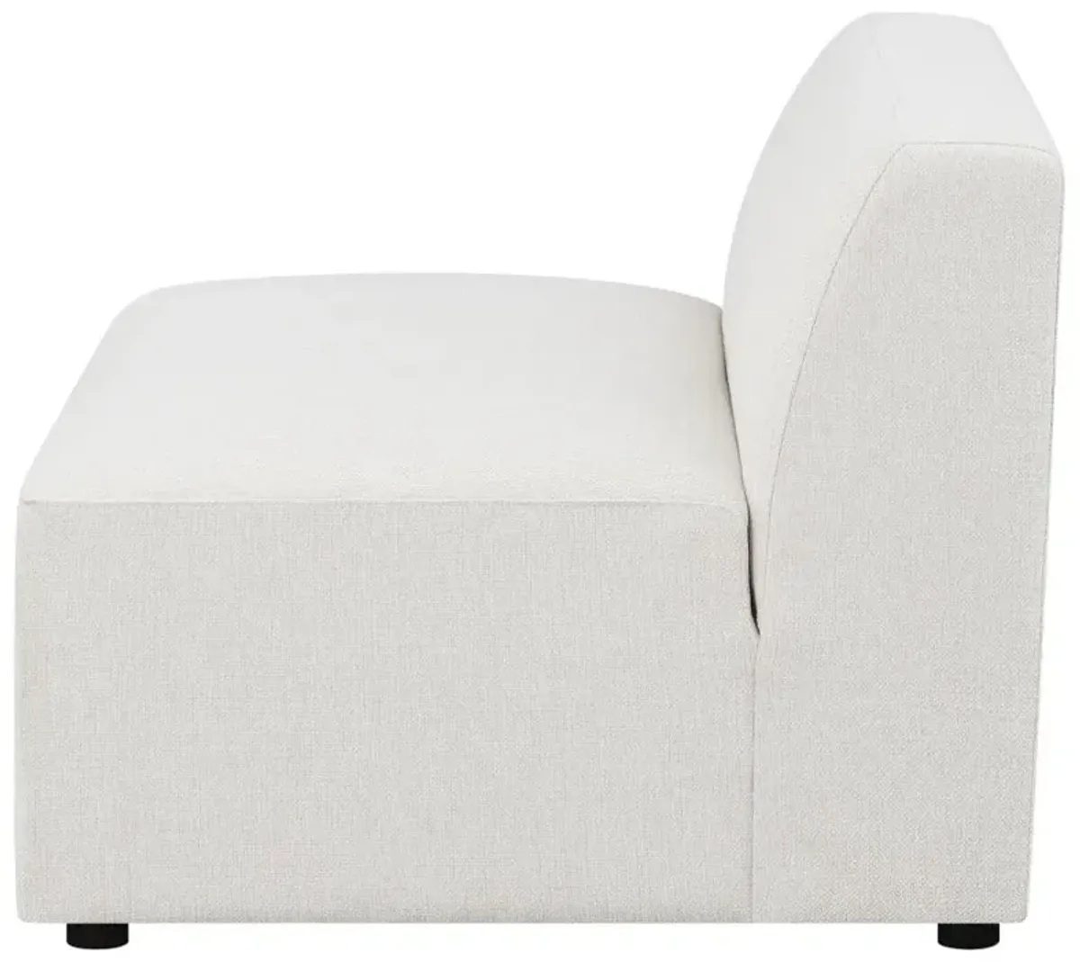 Deonte Upholstered Tight Back Armless Chair 