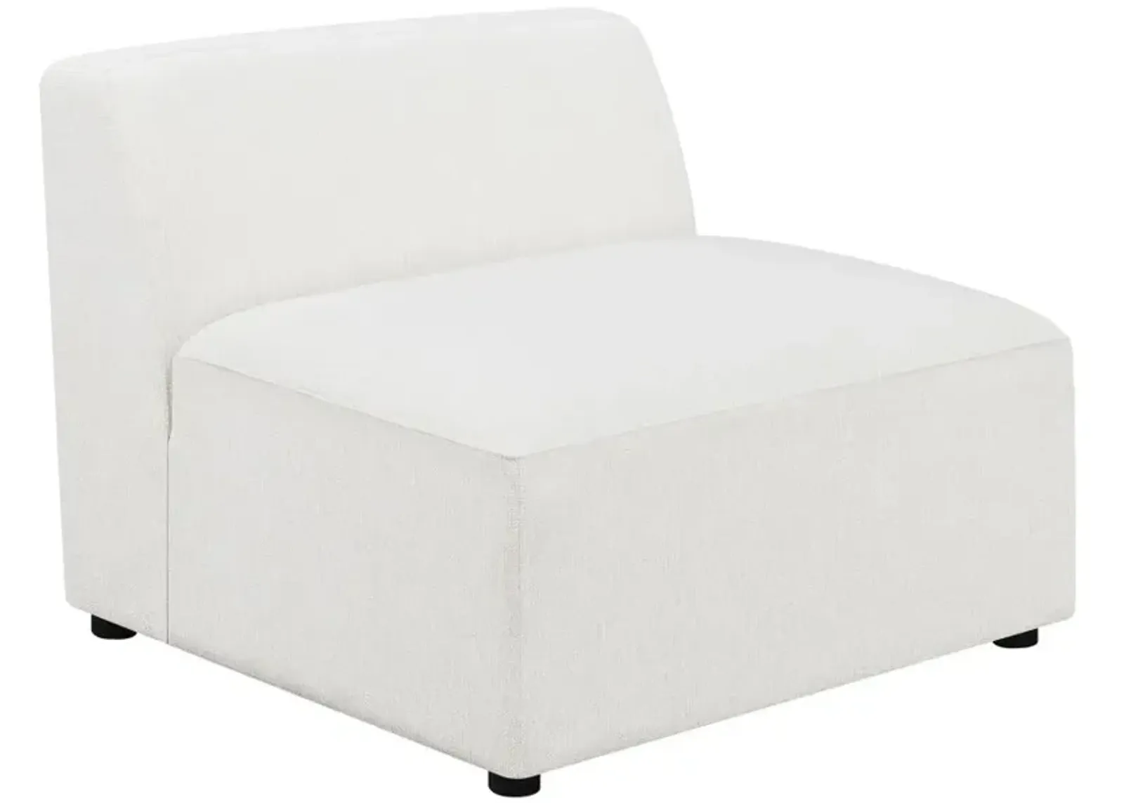 Deonte Upholstered Tight Back Armless Chair 