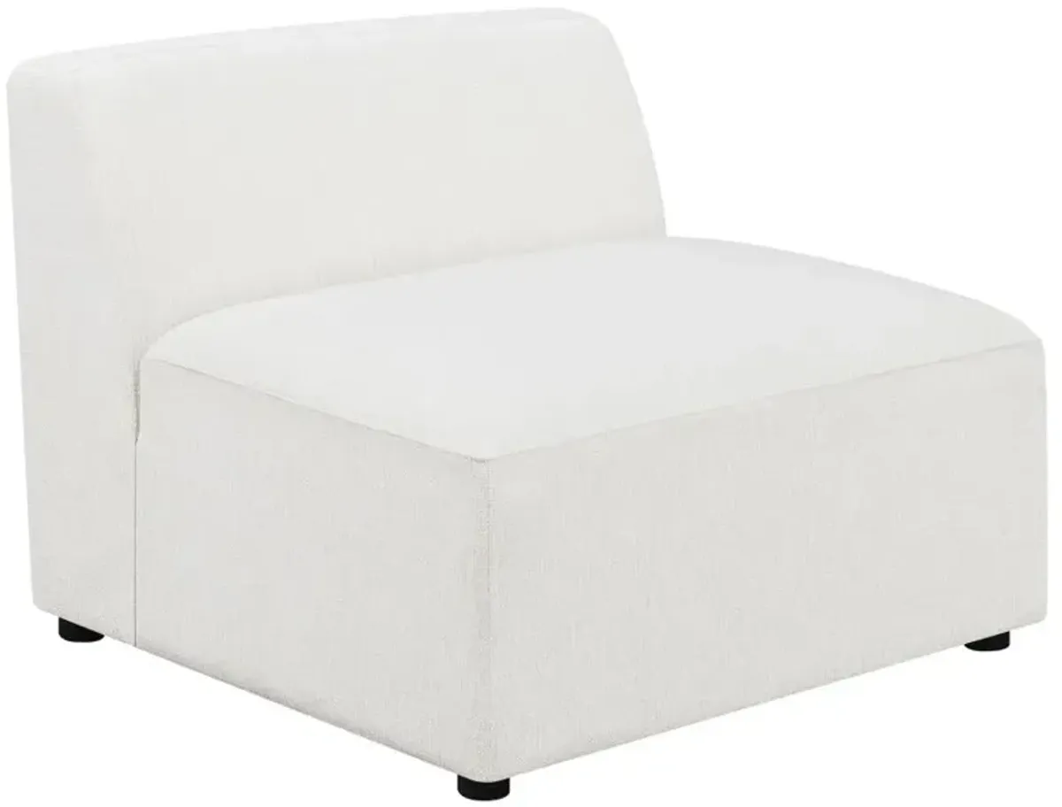 Deonte Upholstered Tight Back Armless Chair 