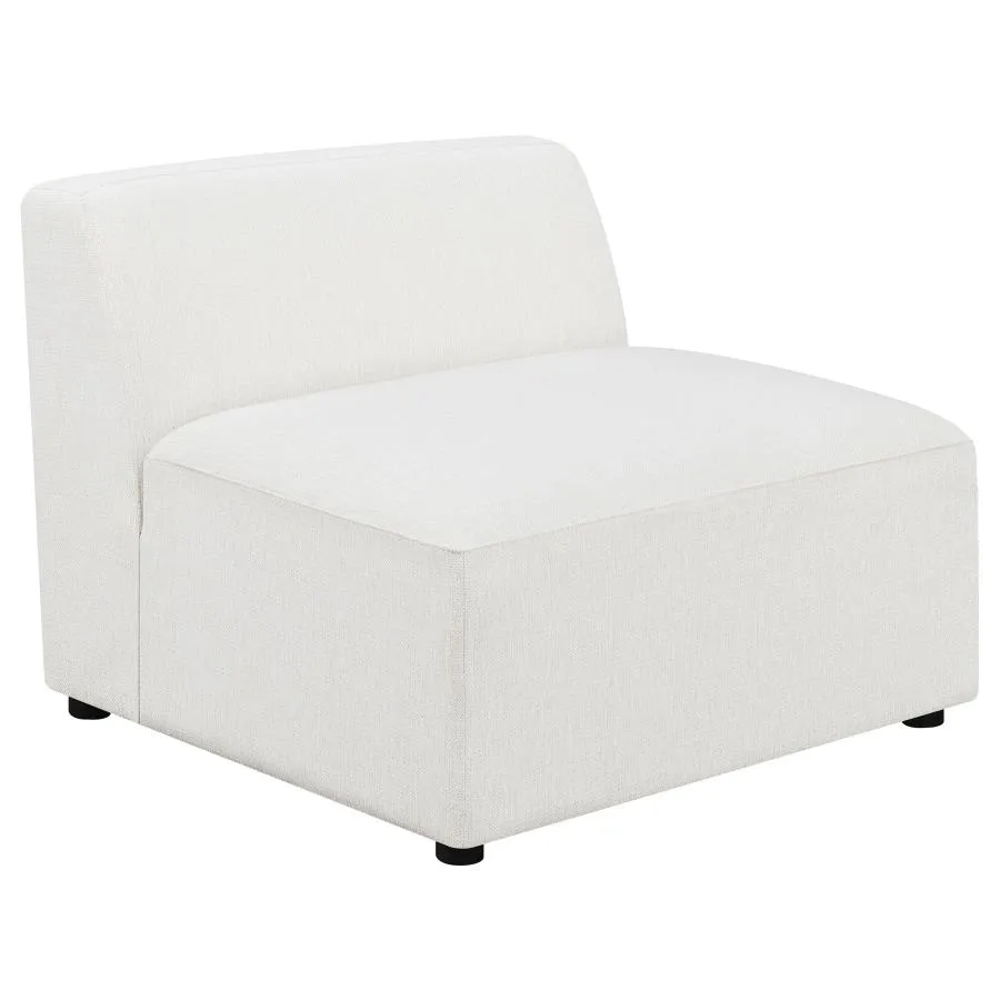 Deonte Upholstered Tight Back Armless Chair 