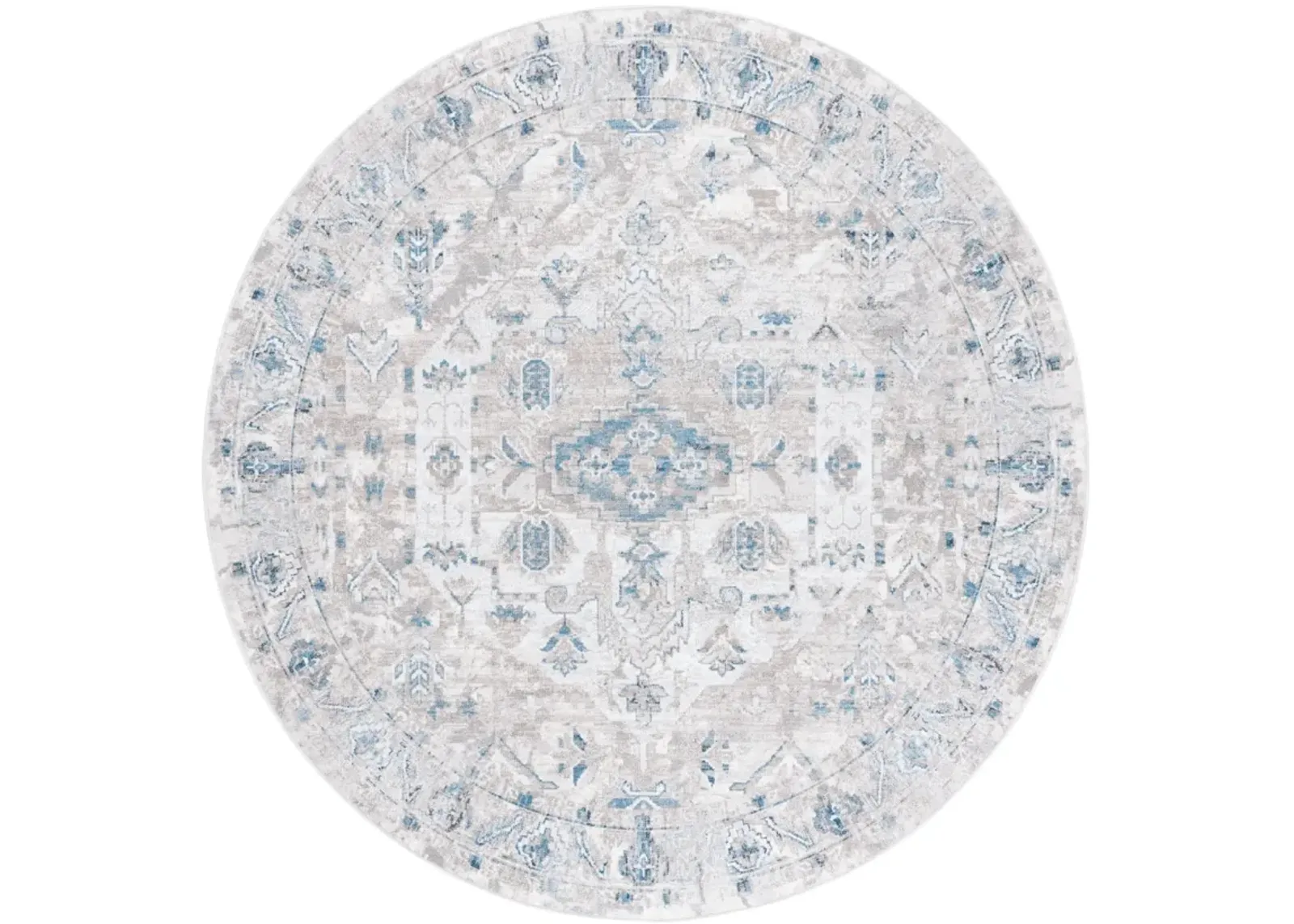 ORLANDO 772 GREY  6'-7' x 6'-7' Round Round Rug