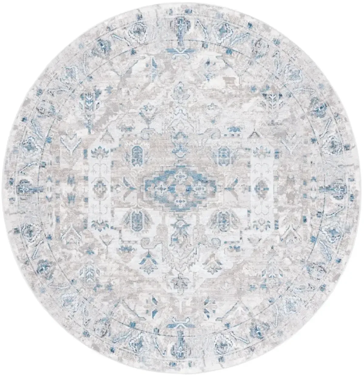 ORLANDO 772 GREY  6'-7' x 6'-7' Round Round Rug