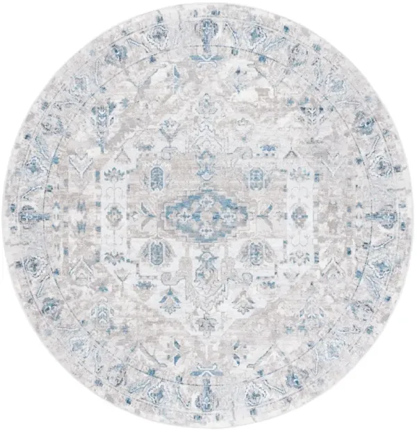 ORLANDO 772 GREY  6'-7' x 6'-7' Round Round Rug