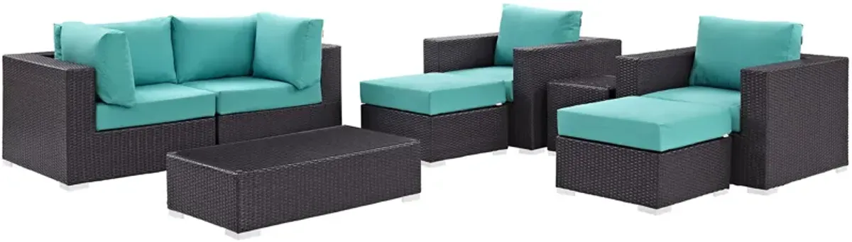 Convene 8 Piece Outdoor Patio Sectional Set