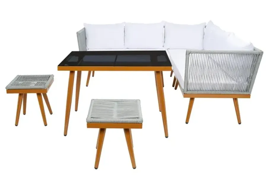 MALSOR 4PC OUTDOOR LIVING SET