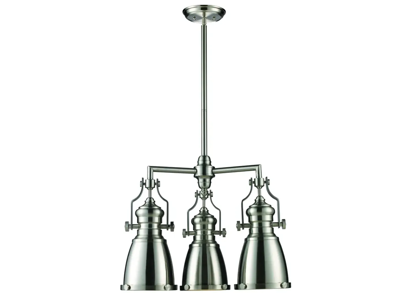 Chadwick 22" Wide 3-Light Chandelier - Satin Nickel