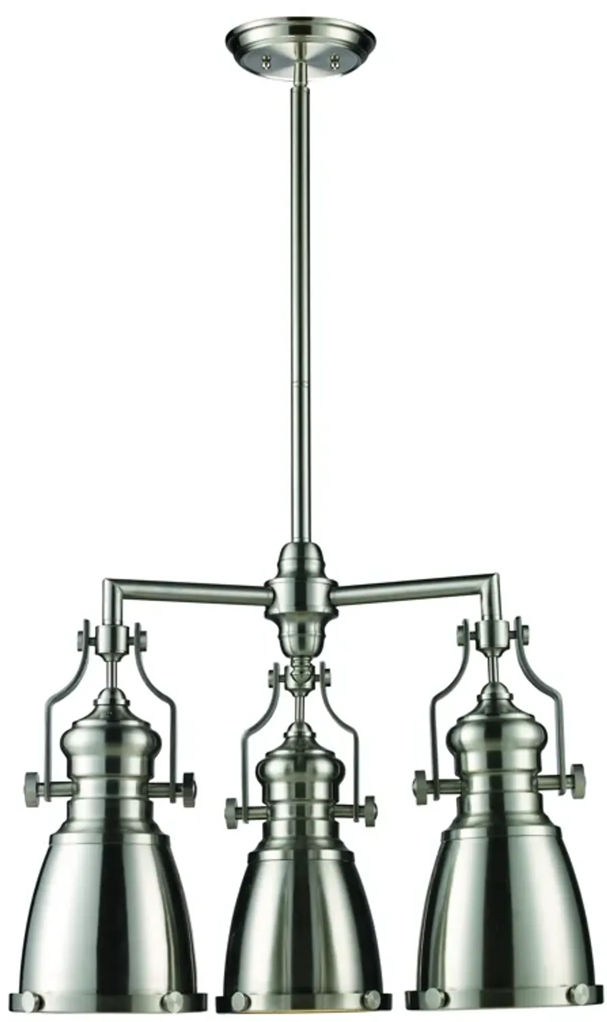 Chadwick 22" Wide 3-Light Chandelier - Satin Nickel