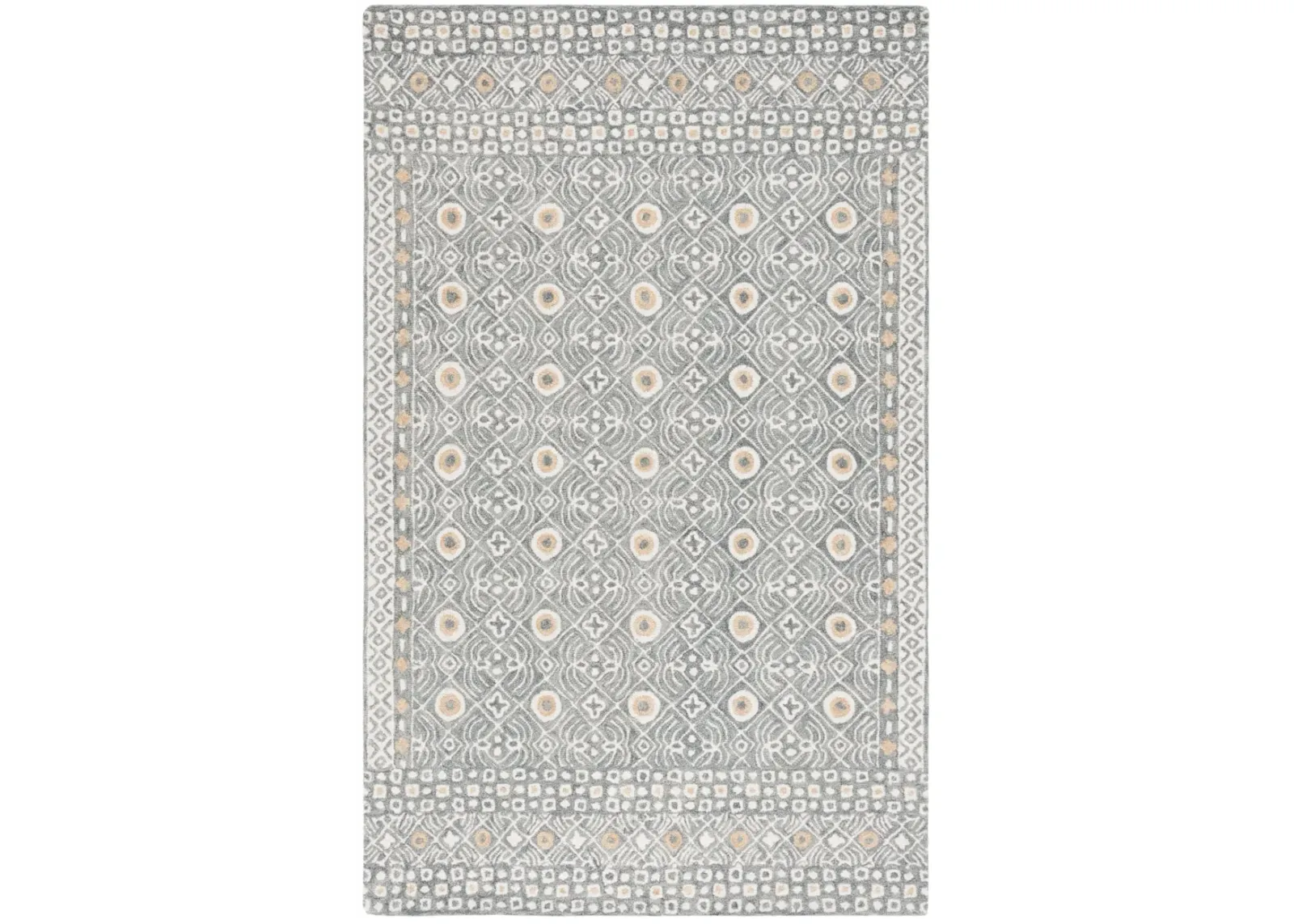 MICRO-LOOP 801 SILVER  4' x 6' Small Rectangle Rug