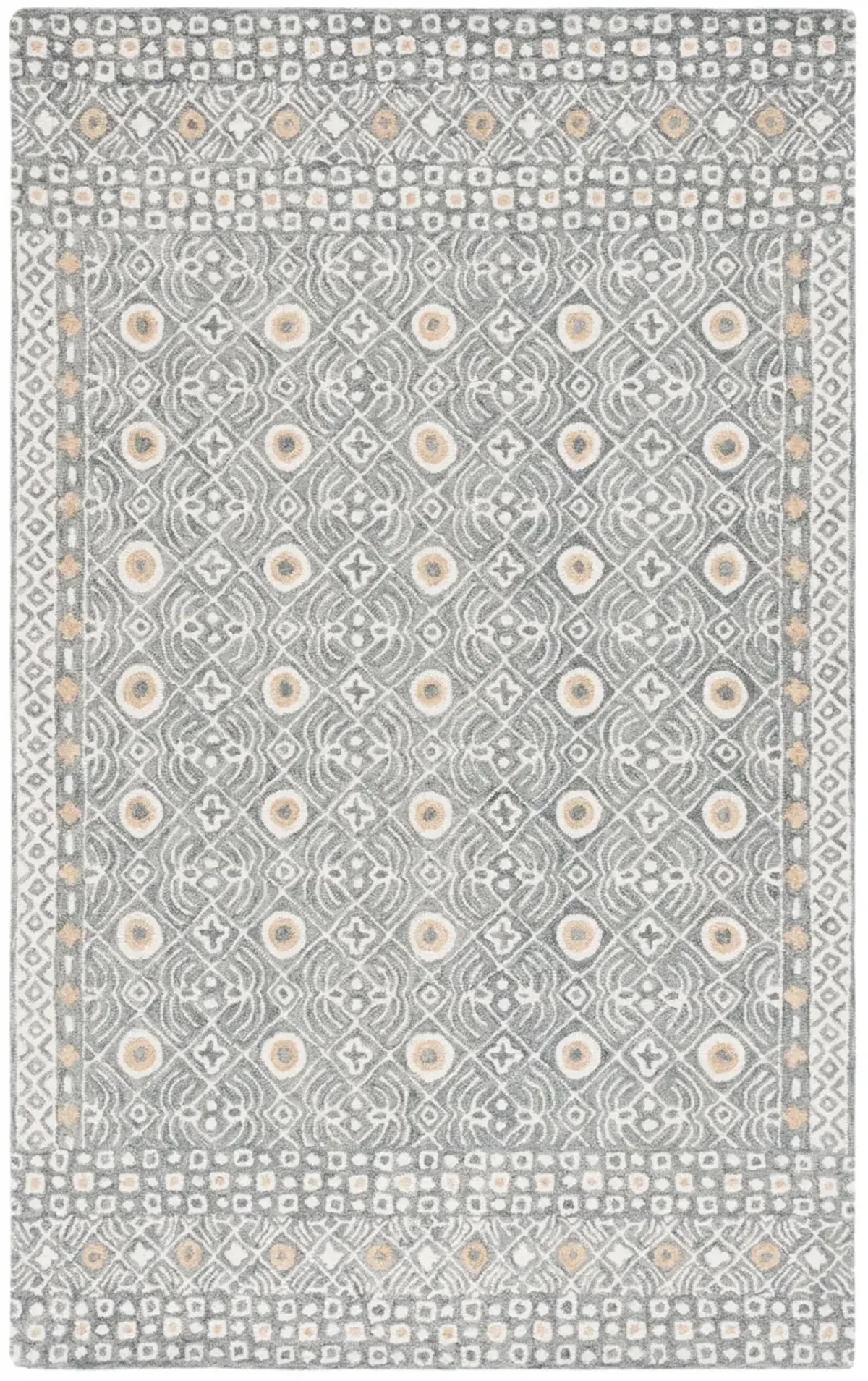 MICRO-LOOP 801 SILVER  4' x 6' Small Rectangle Rug