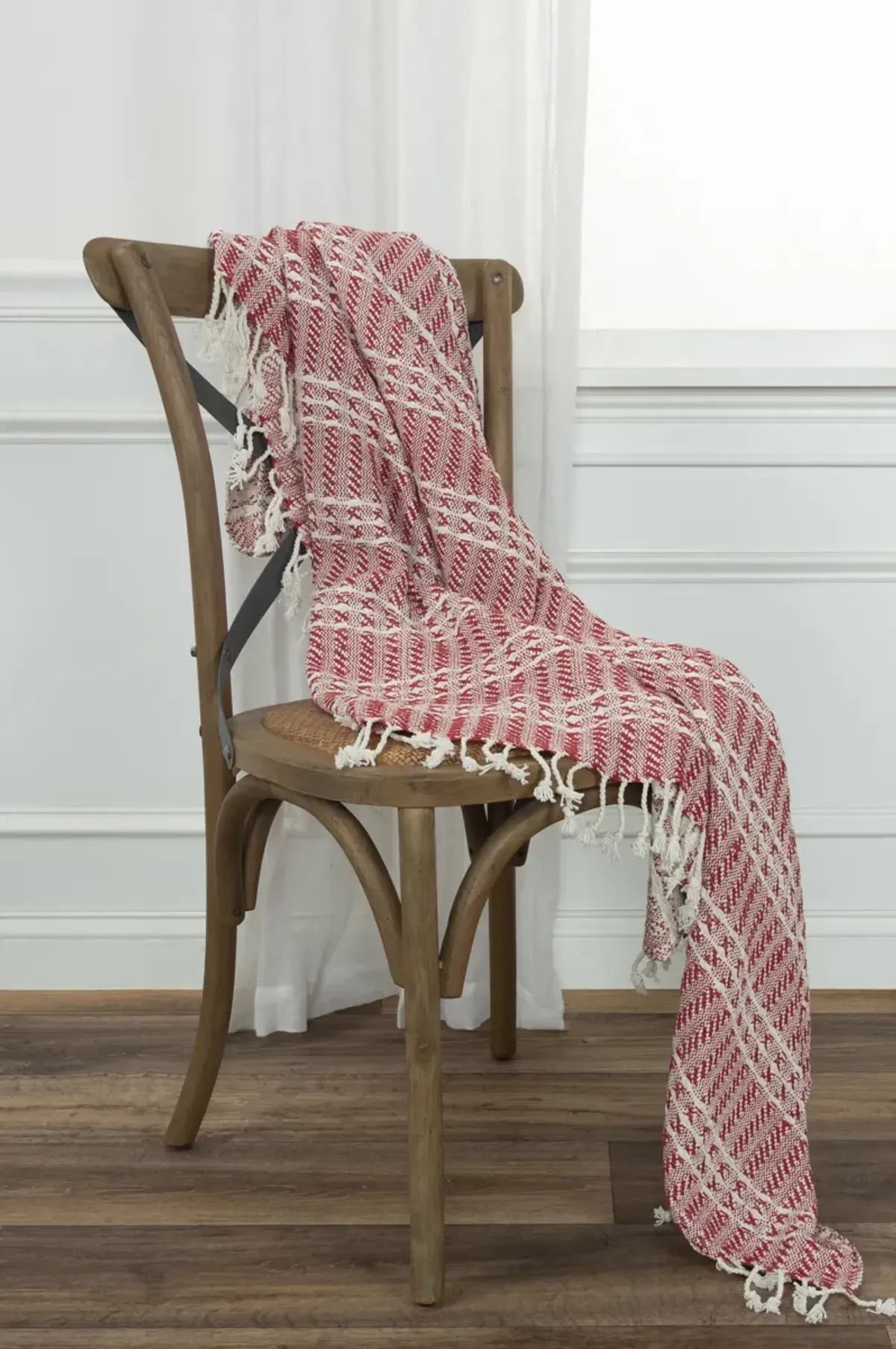 Stripe Red Throw