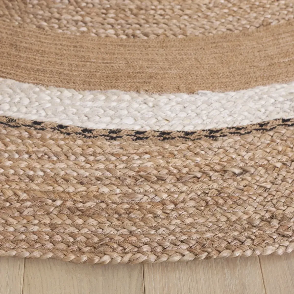 NATURAL FIBER Hand Woven 4' x 4' Round area rug