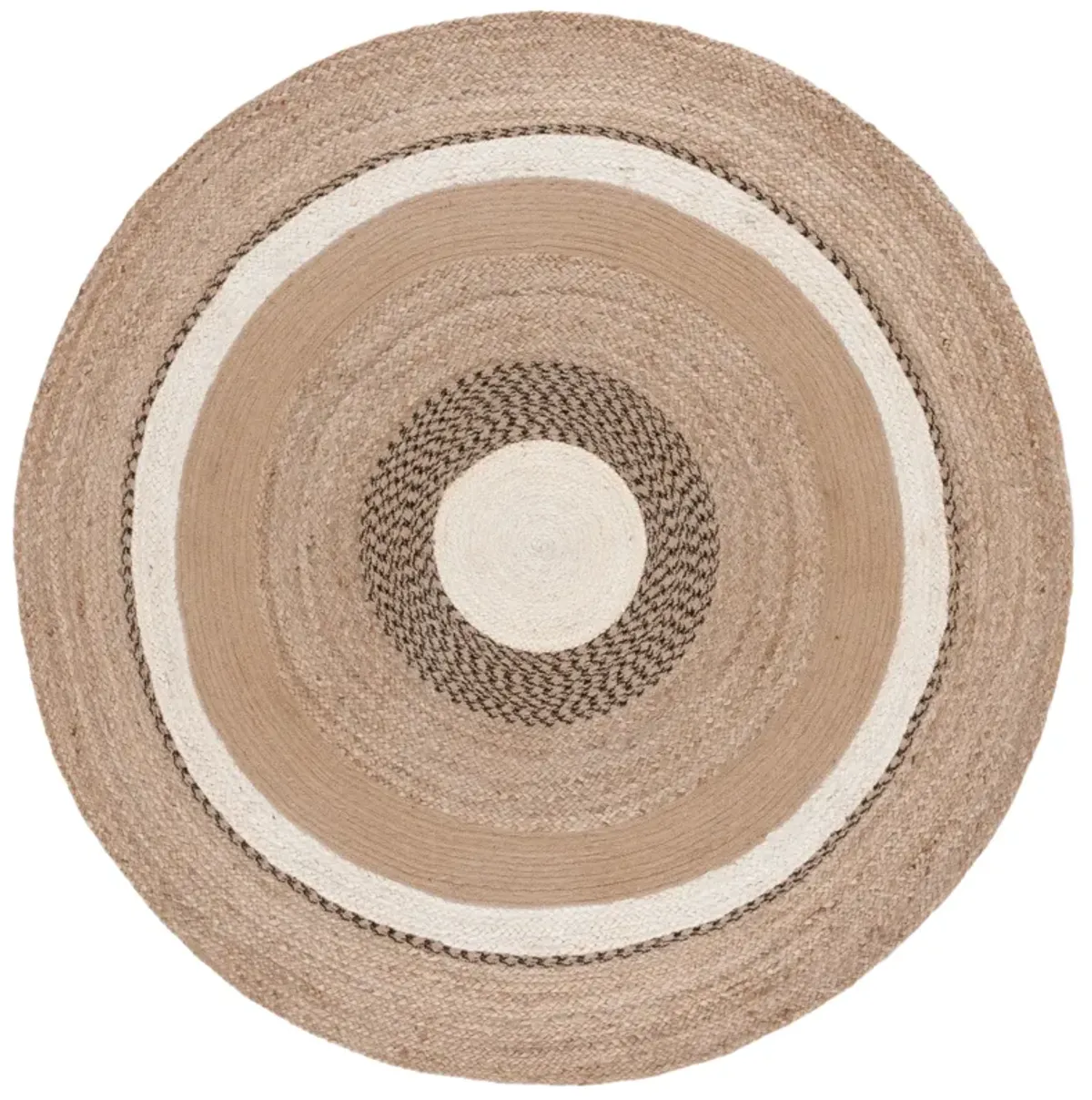 NATURAL FIBER Hand Woven 4' x 4' Round area rug